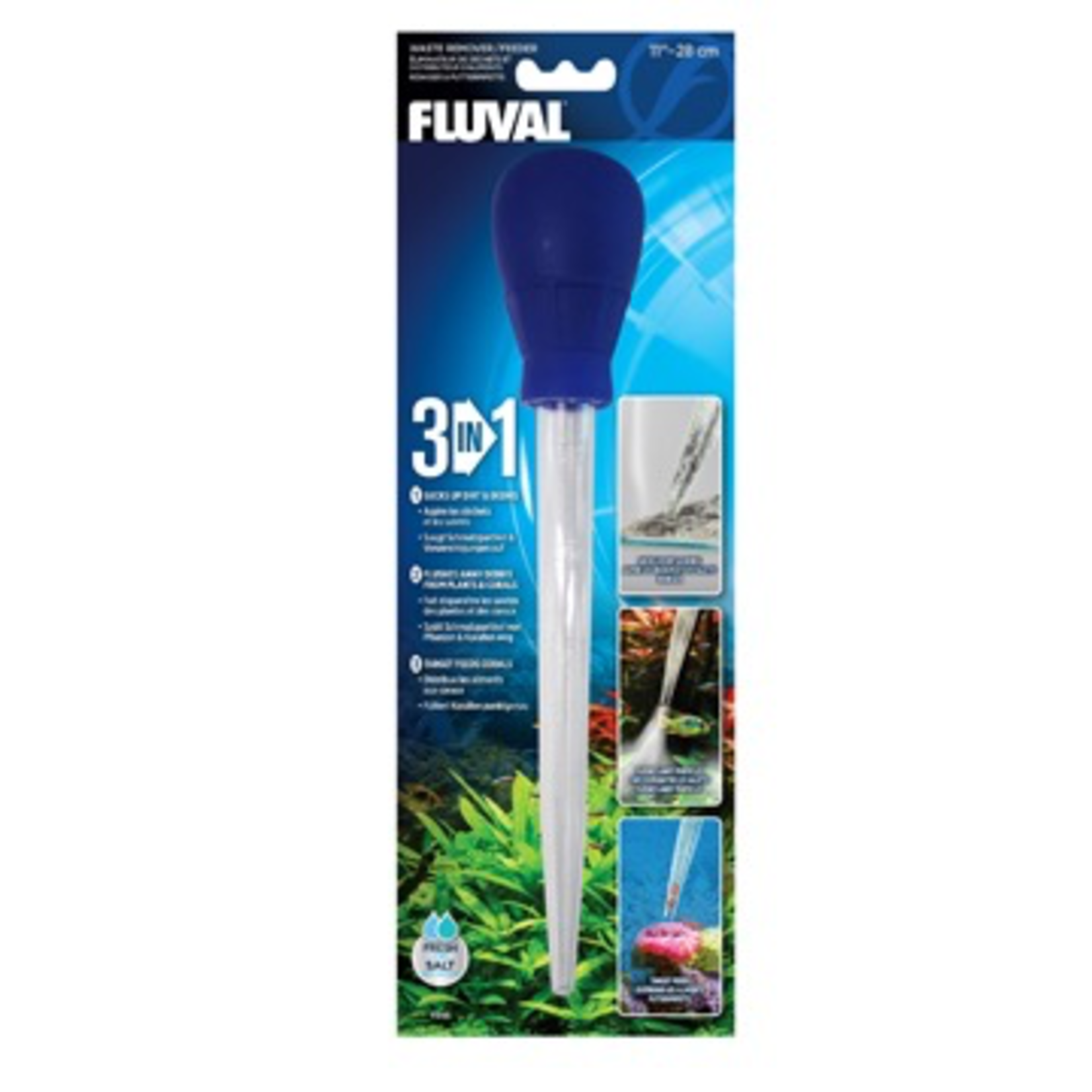 FLUVAL Fluval 3-in-1 Waste Remover/ Feeder - 28 cm (11in)