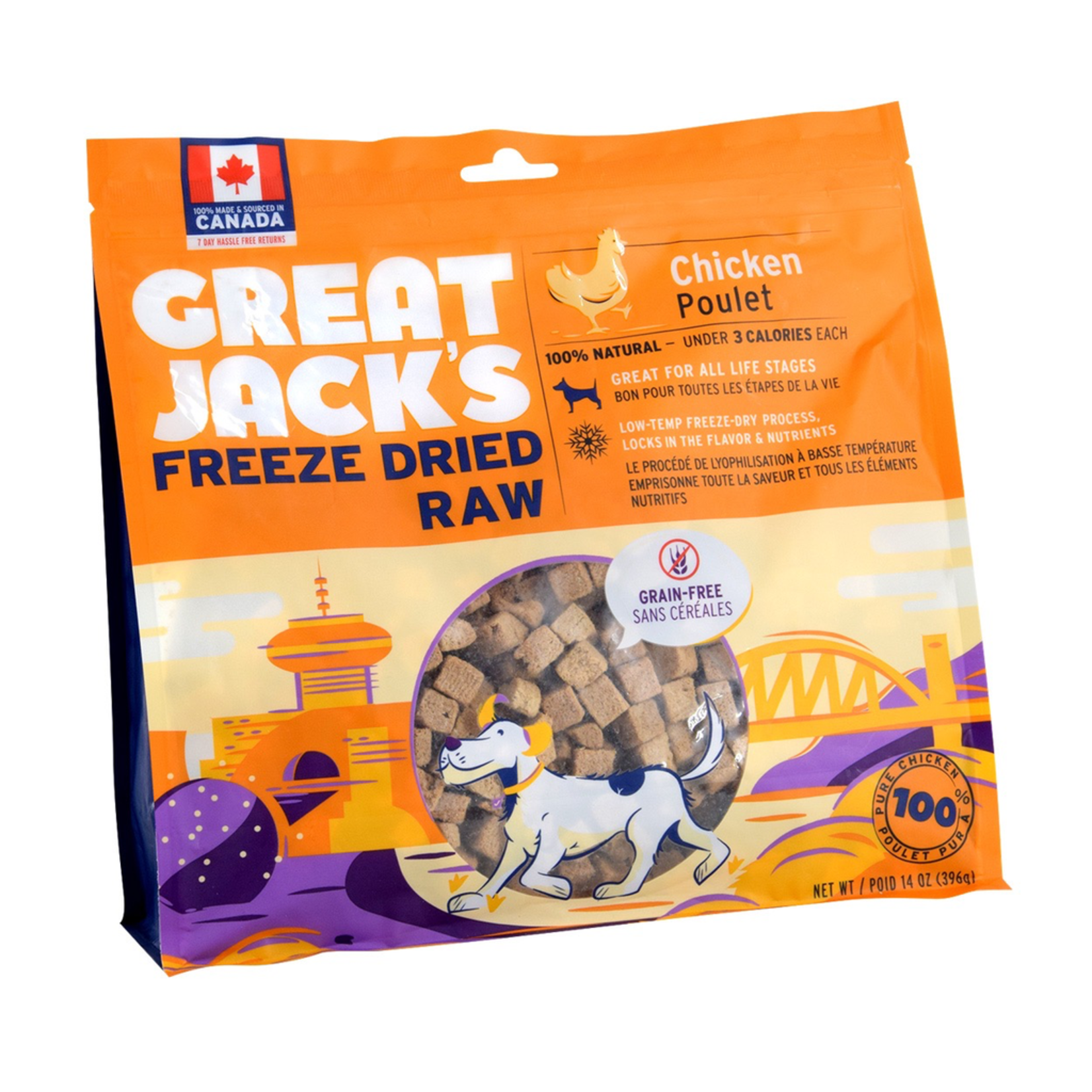 GREAT JACK'S (W) Great Jack's Freeze Dried Raw Treats - Chicken - 14 oz