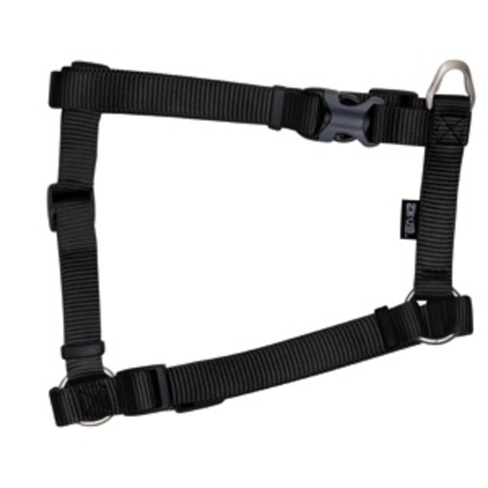 ZEUS Zeus Nylon Dog Harness - Charcoal - Large - 2 cm x 45-70 cm (3/4” x 18”-27”)