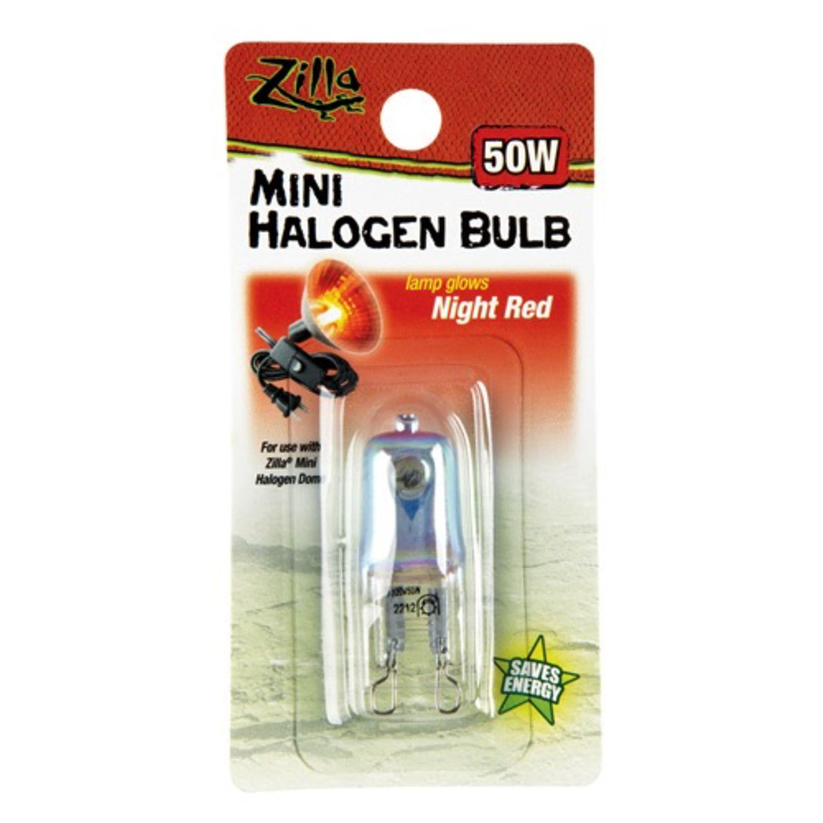 ZILLA Mini Halogen Bulb - Night Red - 50 W
