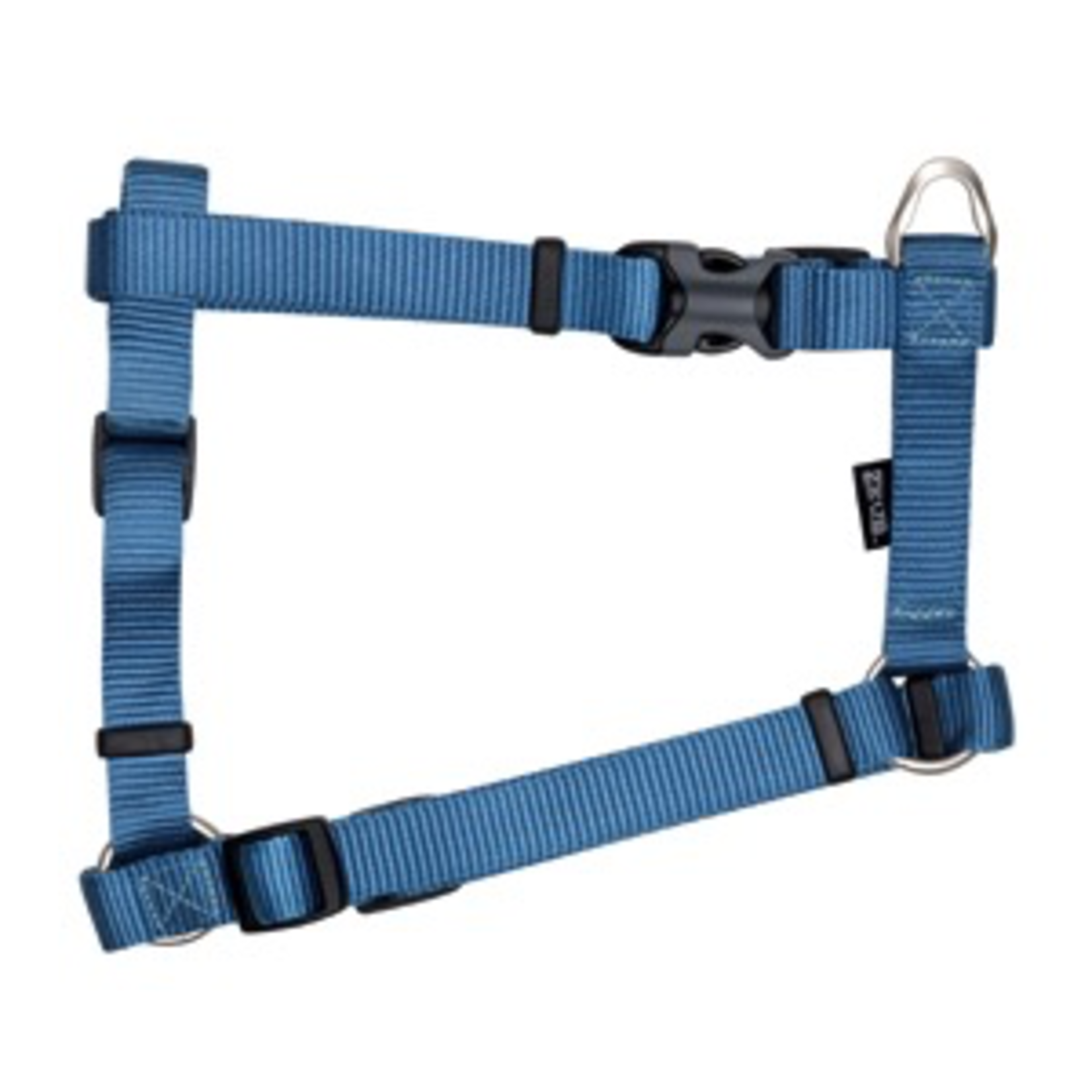 ZEUS Zeus Nylon Dog Harness - Denim Blue - Large - 2 cm x 45-70 cm (3/4” x 18”-27”)