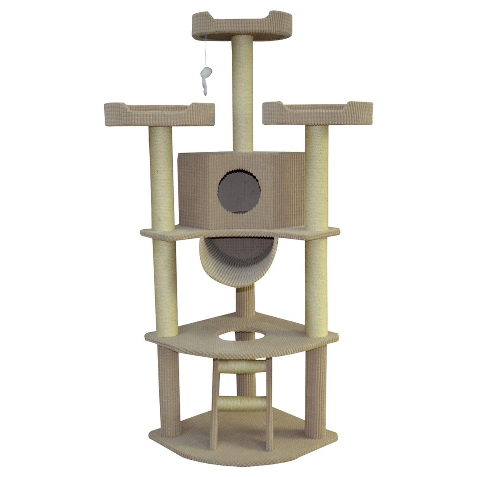 ANIMAL TREASURES (W) Cat Tree Scratcher - New Yorker - 66"