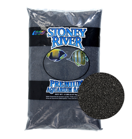 ESTES Stoney River Premium Aquarium Sand - Black - 5 lb