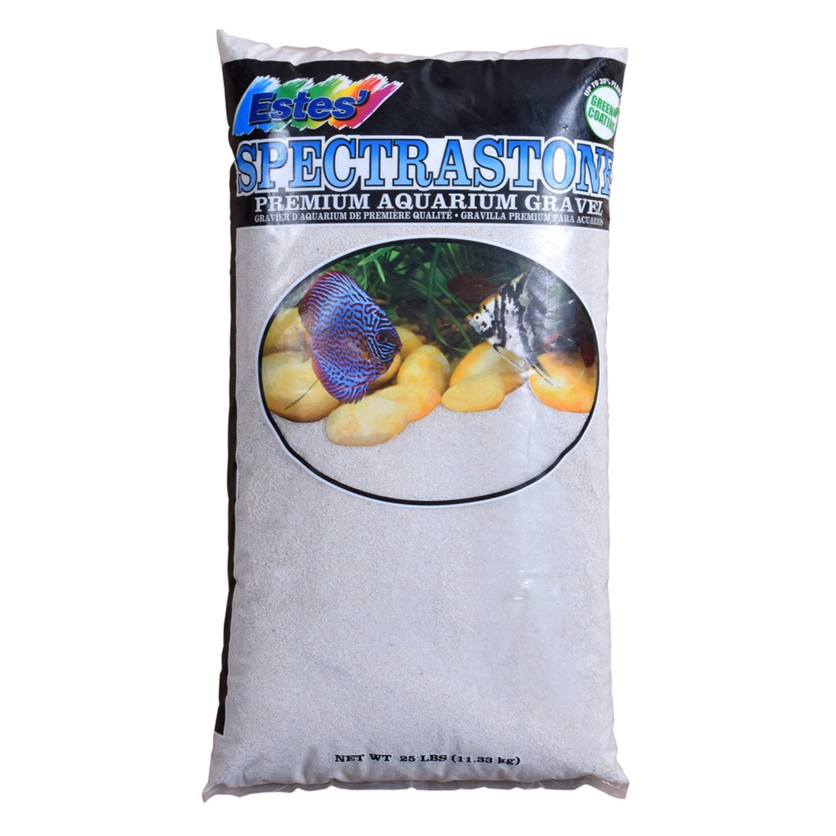 ESTES Stoney River Premium Aquarium Sand - White - 25 lb