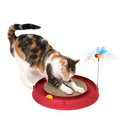 CAT IT Catit Play-Scratch Pad, Bee, and Ball-Red