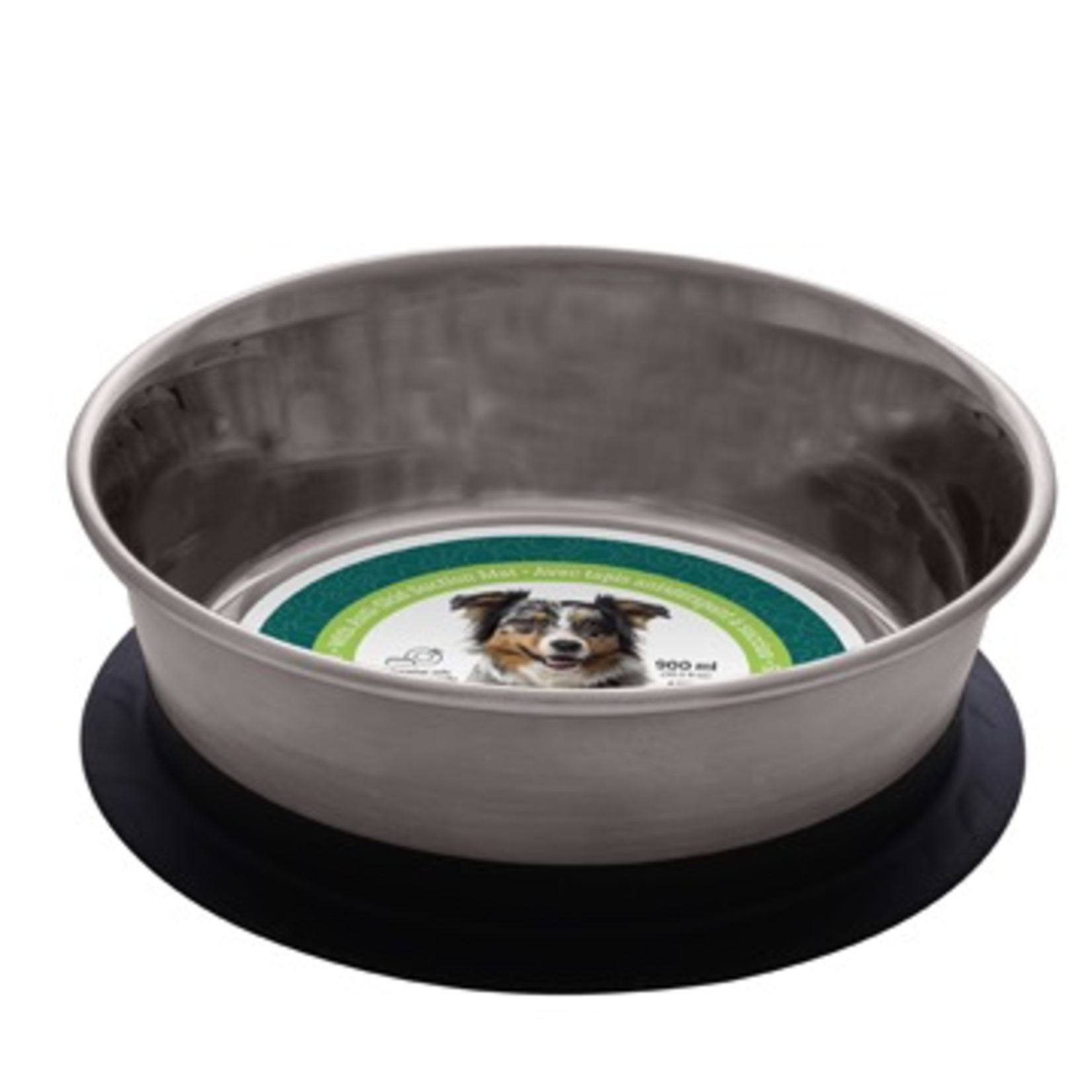 DOG IT (W) Dogit Stainless Steel Non-Skid Stay-Grip Dog Bowl - 900 ml (30.5 fl.oz.)