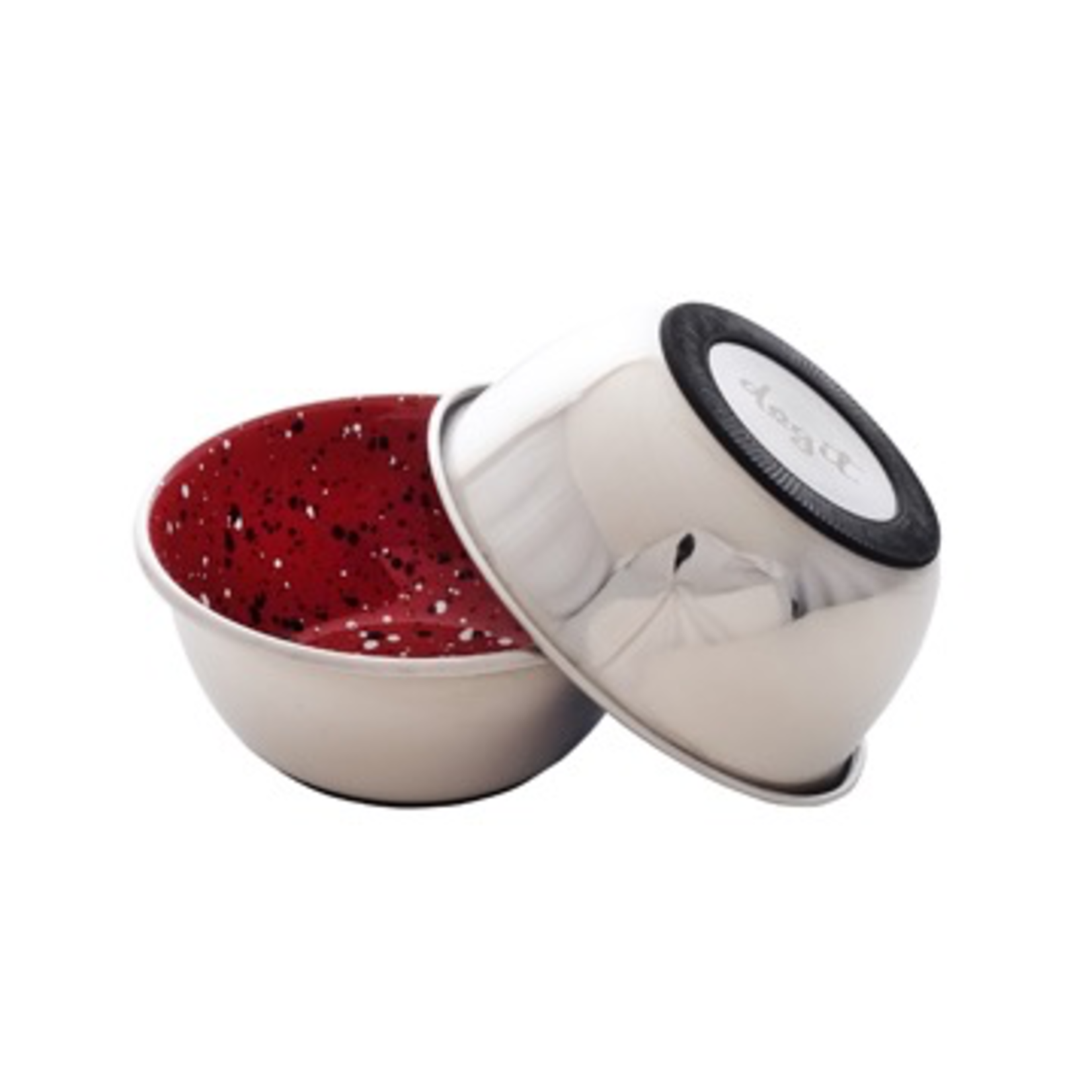 DOG IT W Dogit Stainless Steel Non Skid Dog Bowl Red Speckle