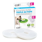 CAT IT Catit Triple Action Fountain Filter - 2 pack