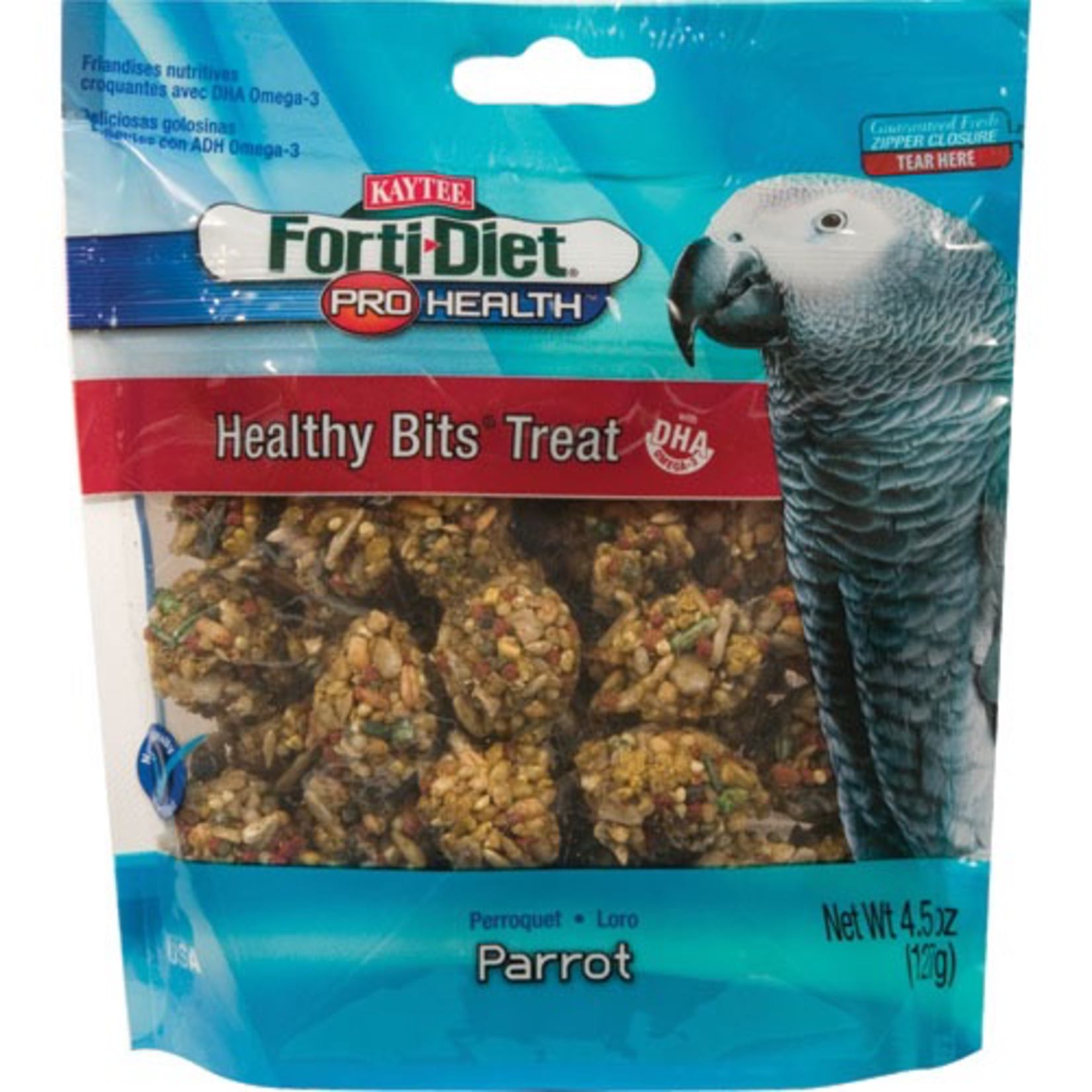 KAYTEE Forti-Diet Pro Health Healthy Bits Treats for Parrots - 4.75 oz