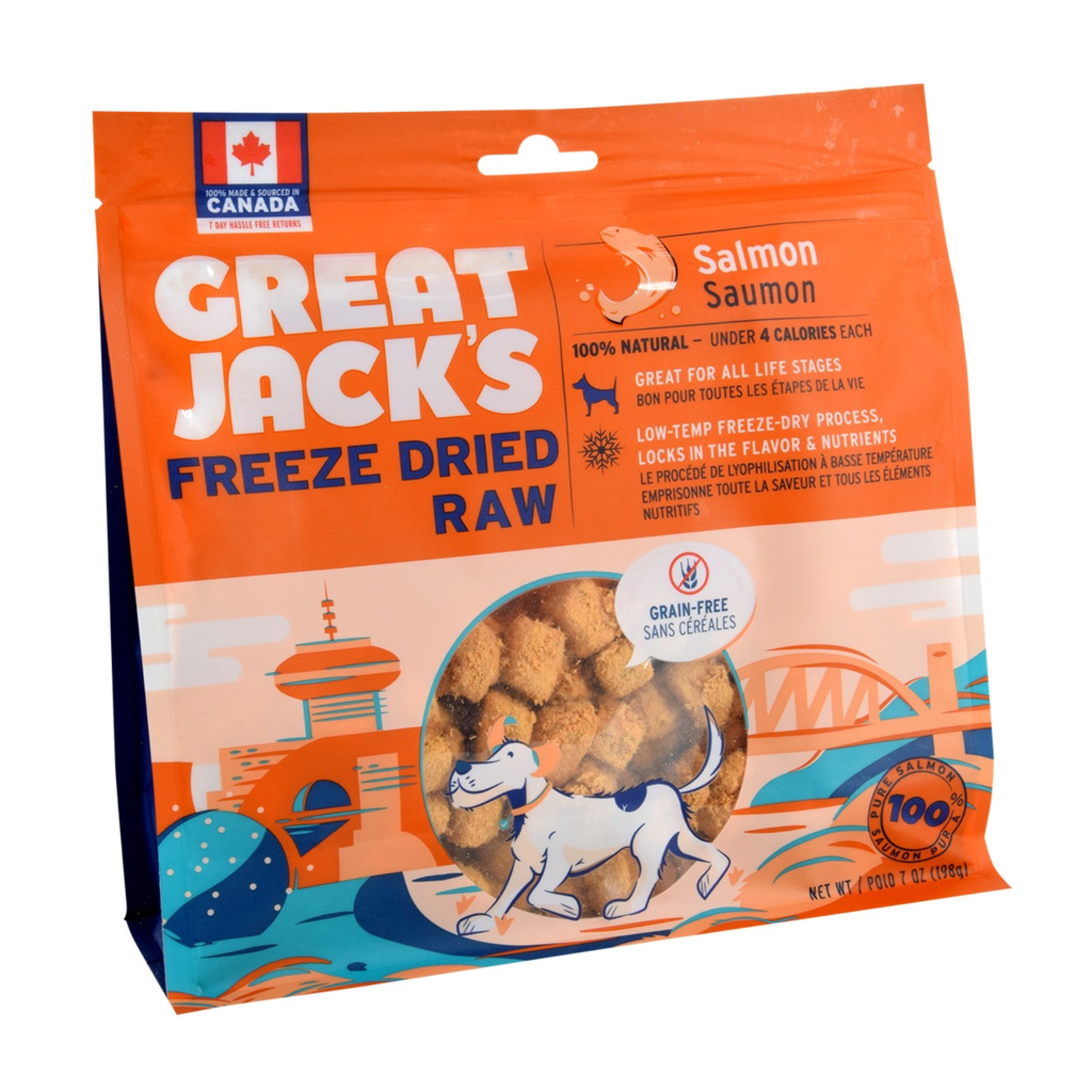 GREAT JACK'S Great Jack's Freeze Dried Raw Treats - Salmon - 7 oz