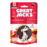 GREAT JACK'S Grain-Free Soft Liver Dog Training Treats - Liver with Cranberry Recipe - 56 g