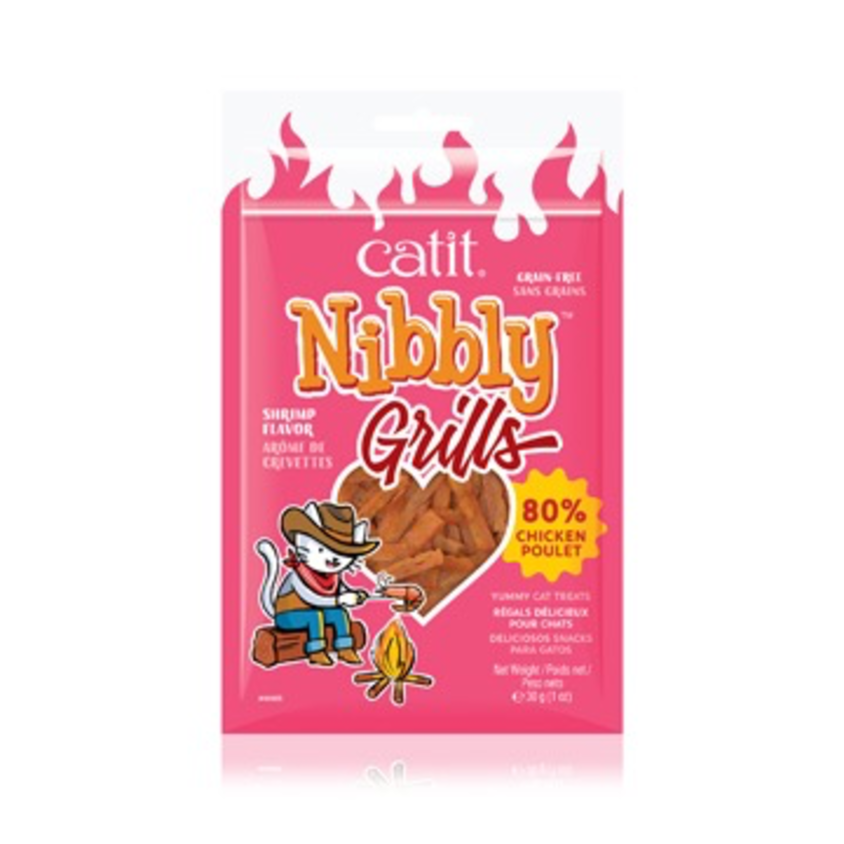 CAT IT Catit Nibbly Grills Chicken and Shrimp Flavour - 30 g (1 oz)