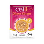 CAT IT Catit Divine Shreds - Tuna with Shrimp & Pumpkin - 75g Pouch
