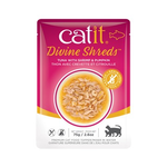 CAT IT (D) Catit Divine Shreds - Tuna with Shrimp & Pumpkin - 75g Pouch