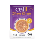 CAT IT Catit Divine Shreds - Tuna with Shirasu & Sweet Potato - 75g Pouch
