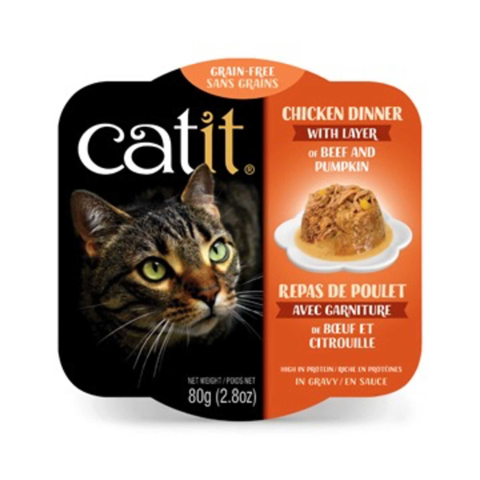 CAT IT Catit Chicken Dinner with Beef & Pumpkin - 80 g (2.8 oz)