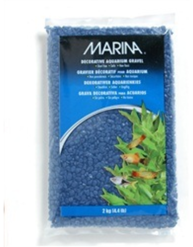 MARINA Marina Aquarium Gravel, Blue, 2kg-V