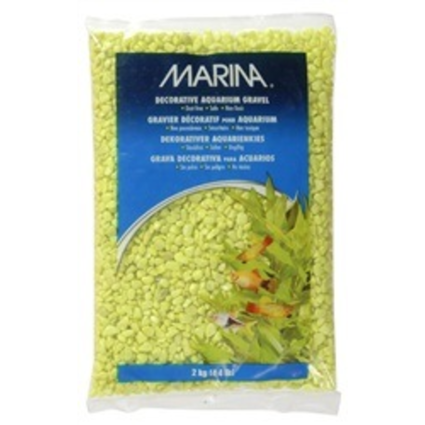 MARINA Marina Aquarium Gravel, Lime-Green,2kg-V