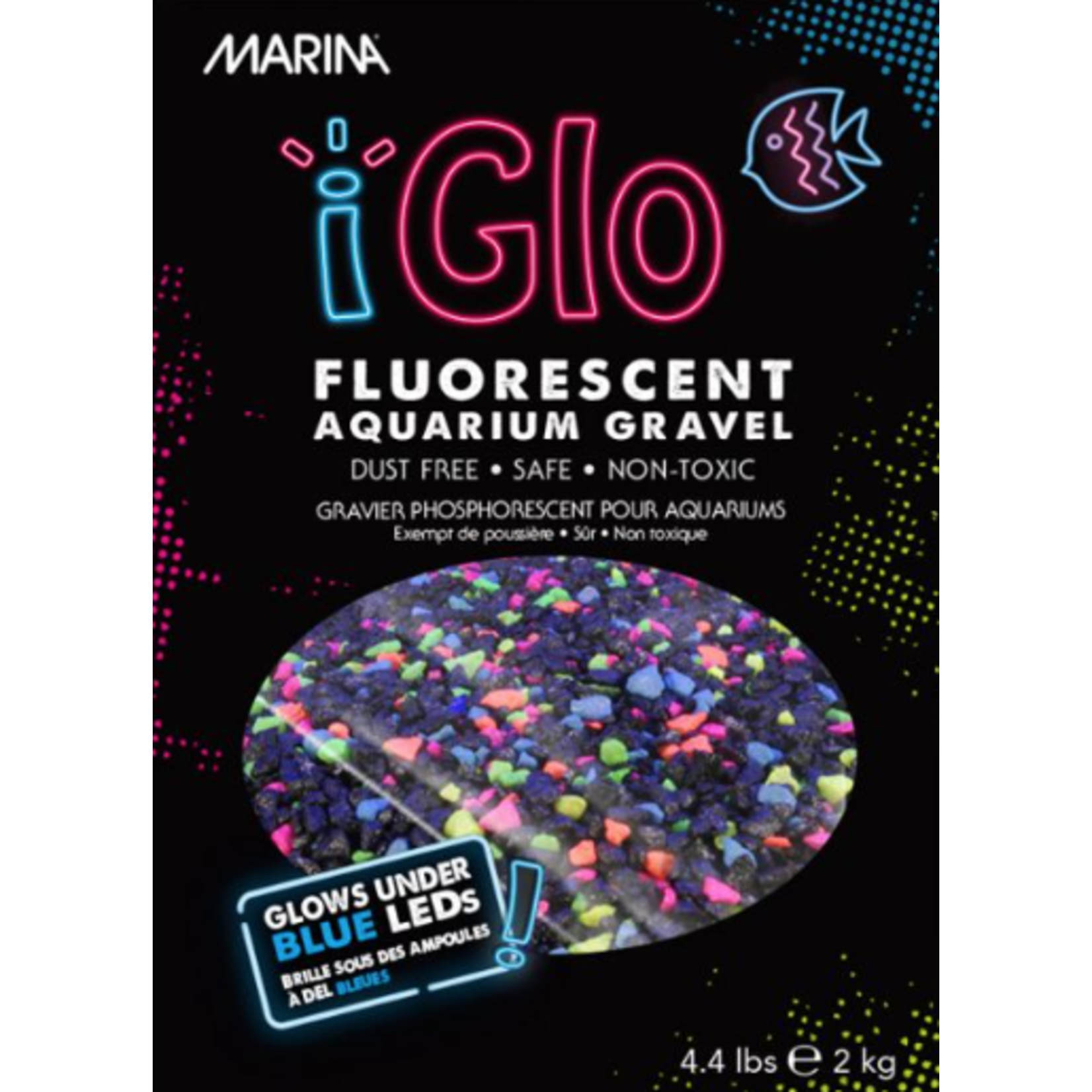 MARINA Marina iGlo Galaxy Gravel, Multi-Colour, 2 kg