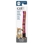 CAT IT Catit Adjustable Breakaway Nylon Collar - Pink with Flowers - 20-33 cm (8-13 in)