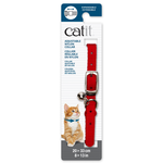CAT IT Catit Adjustable Nylon Expandable Collar - Red - 20-33 cm (8-13 in)