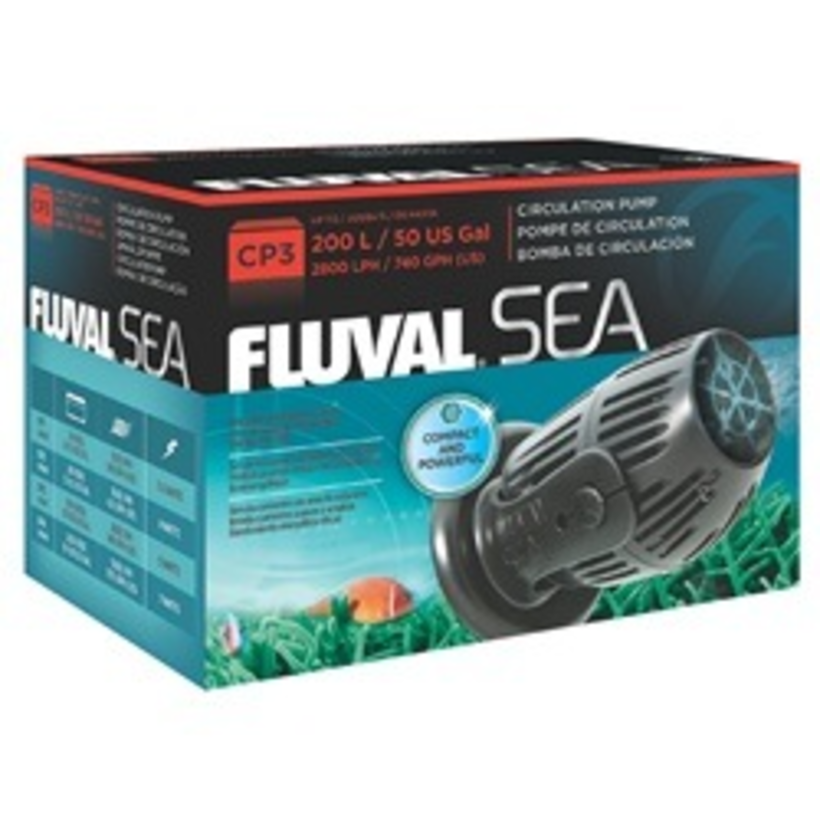 FLUVAL (W) Fluval Sea Aquarium Circulation Pump (CP3), 5W, 2800 LPH (740 GPH)