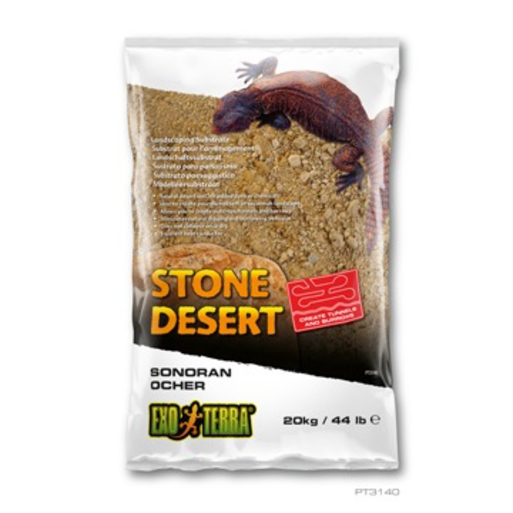 EXO TERRA (W) Exo Terra Stone Desert Substrate - Sonoran Ocher - 20 kg (44 lbs)