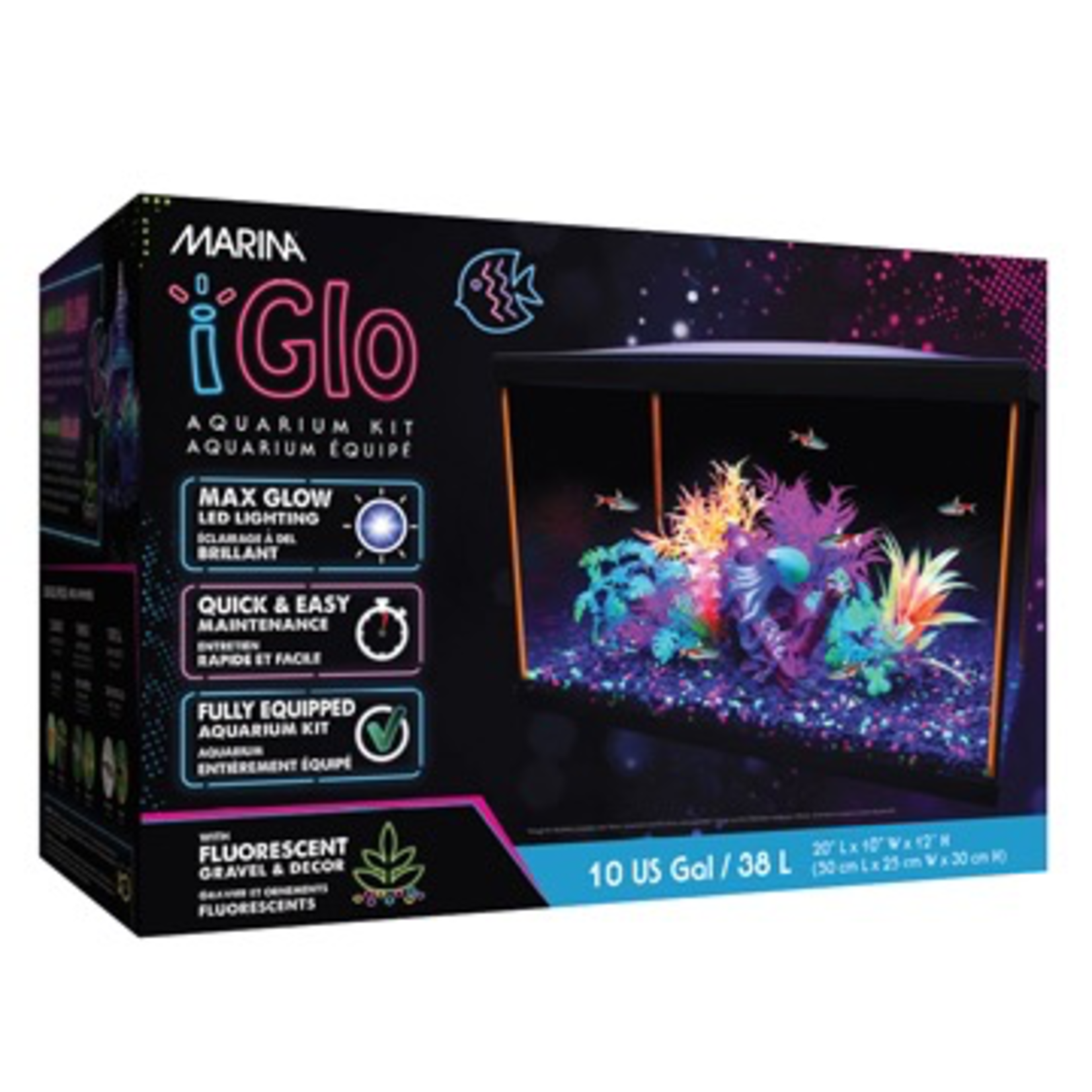 MARINA Marina iGlo 10G Aquarium Kit, 10 gal