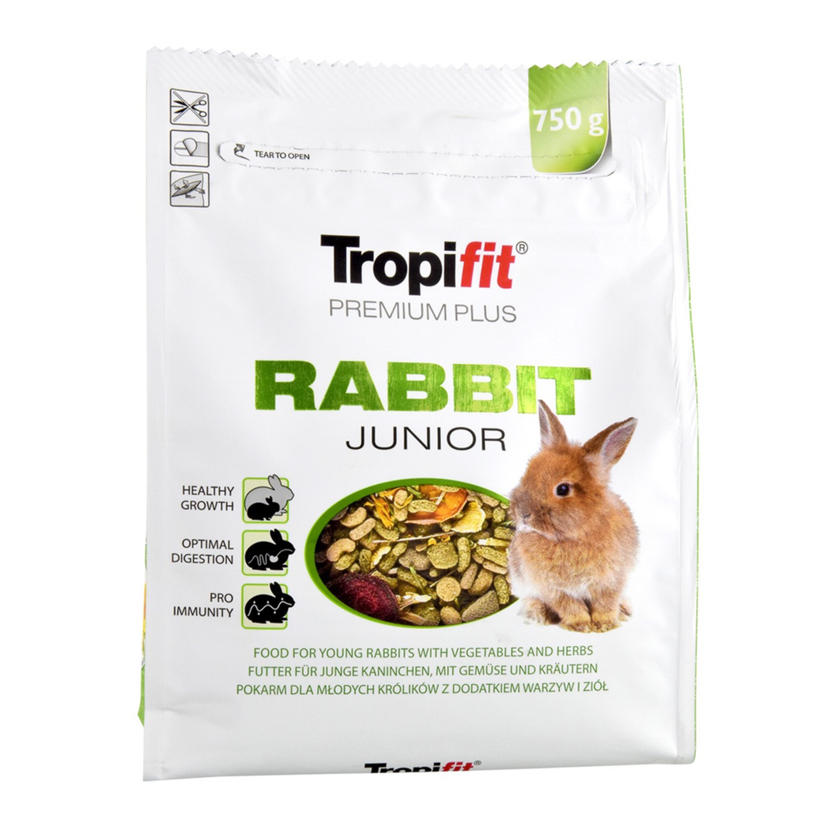 TROPIFIT (W) Tropifit Premium Plus Rabbit - Junior - 750 g