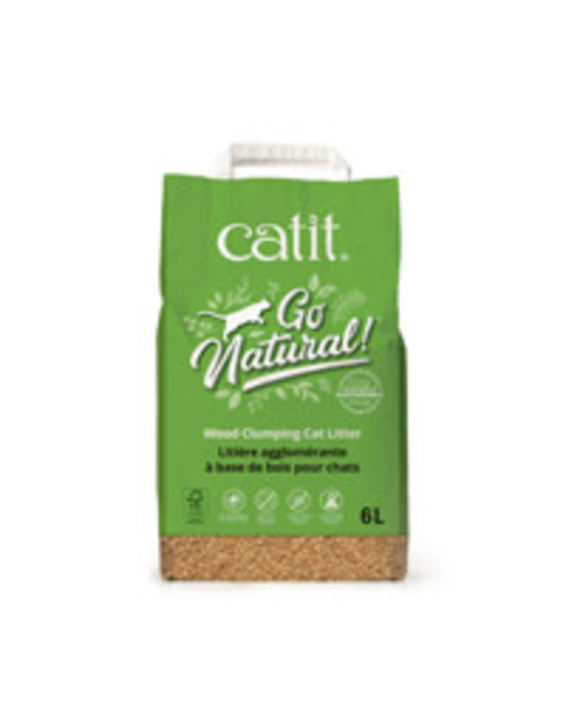 CAT IT Catit Go Natural! Wood Clumping Cat Litter - 6 L bag