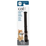 CAT IT Catit Adjustable Breakaway Nylon Collar - Black - 20-33 cm (8-13 in)