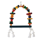 LIVING WORLD Living World Junglewood Bird - Toy Wood and Rope Swing - Large