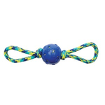 ZEUS (W) K9 Fitness by Zeus Ball Double tug with TPR ball encasing tennis ball - 40.64 cm (16 in)