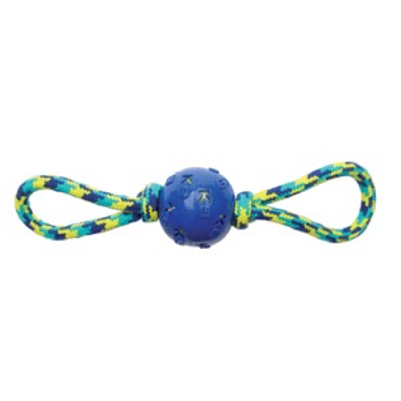 ZEUS (W) K9 Fitness by Zeus Ball Double tug with TPR ball encasing tennis ball - 40.64 cm (16 in)