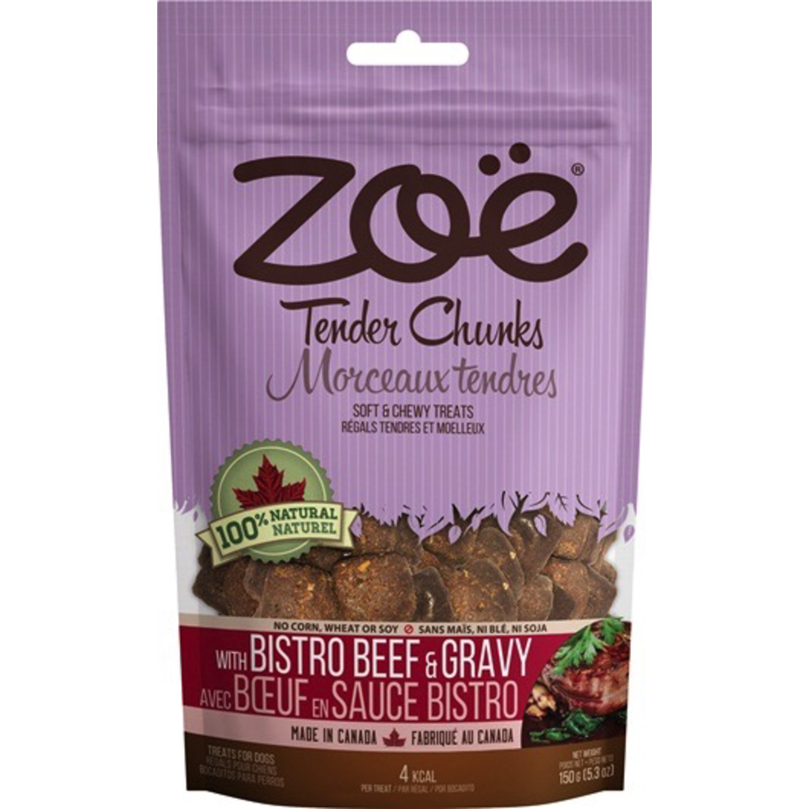 ZOE (W) Zoe Tender Chunks - Bistro Beef & Gravy - 150 g (5.3 oz)