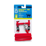 CAT IT (W) CA Aj. Harness and Leash Set, Red, S-V