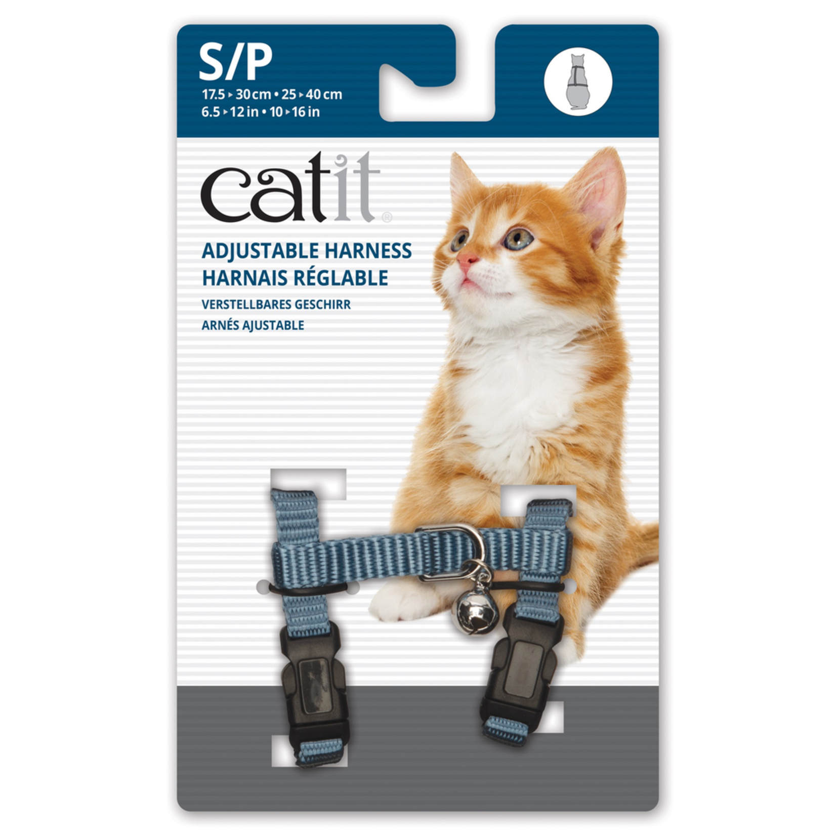 CAT IT (W) Catit Adjustable Nylon Harness - Light Blue - Small