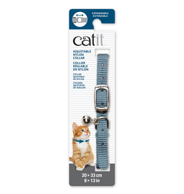 CAT IT (W) Catit Adjustable Nylon Expandable Collar - Blue - 20-33 cm (8-13 in)