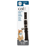 CAT IT (W) Catit Adjustable Nylon Expandable Collar - Black - 20-33 cm (8-13 in)
