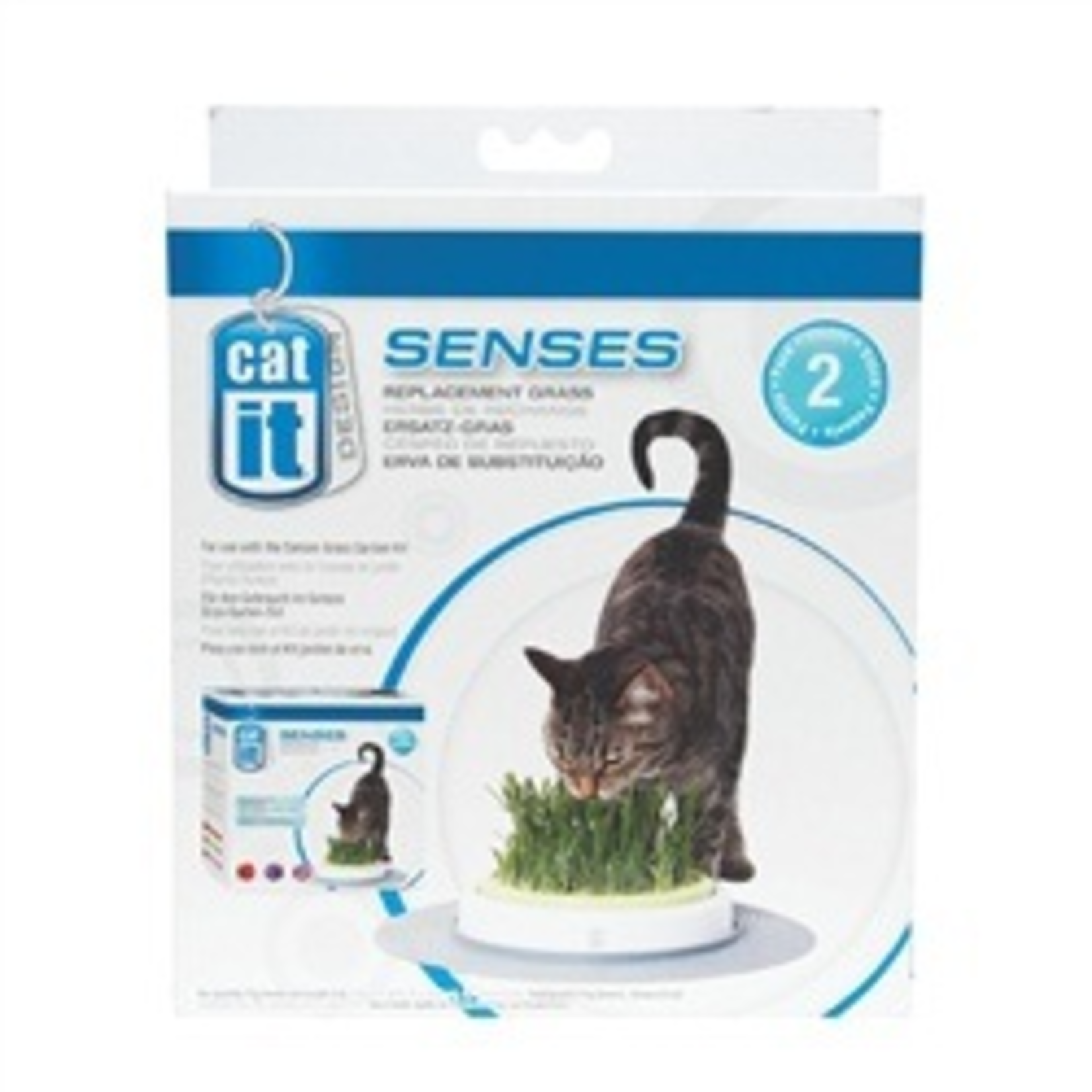CAT IT (W) CA Des. Senses Grass Garden Refill,2pk