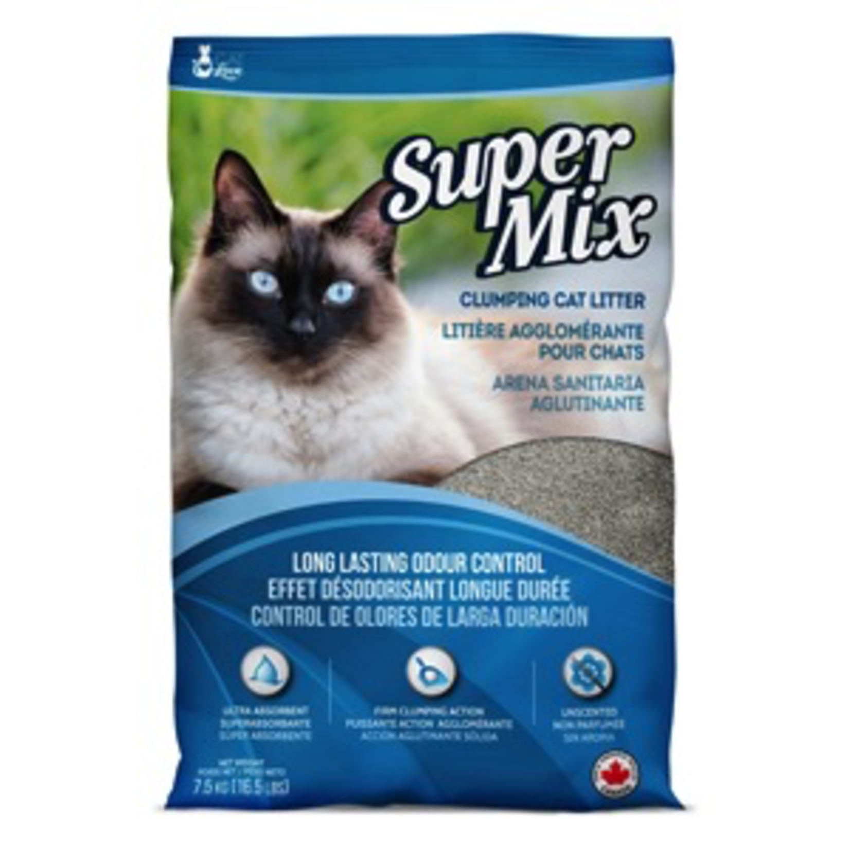 CAT IT (W) Cat Love Super Mix Unscented Clumping Cat Litter - 7.5 kg (16.5 lbs)