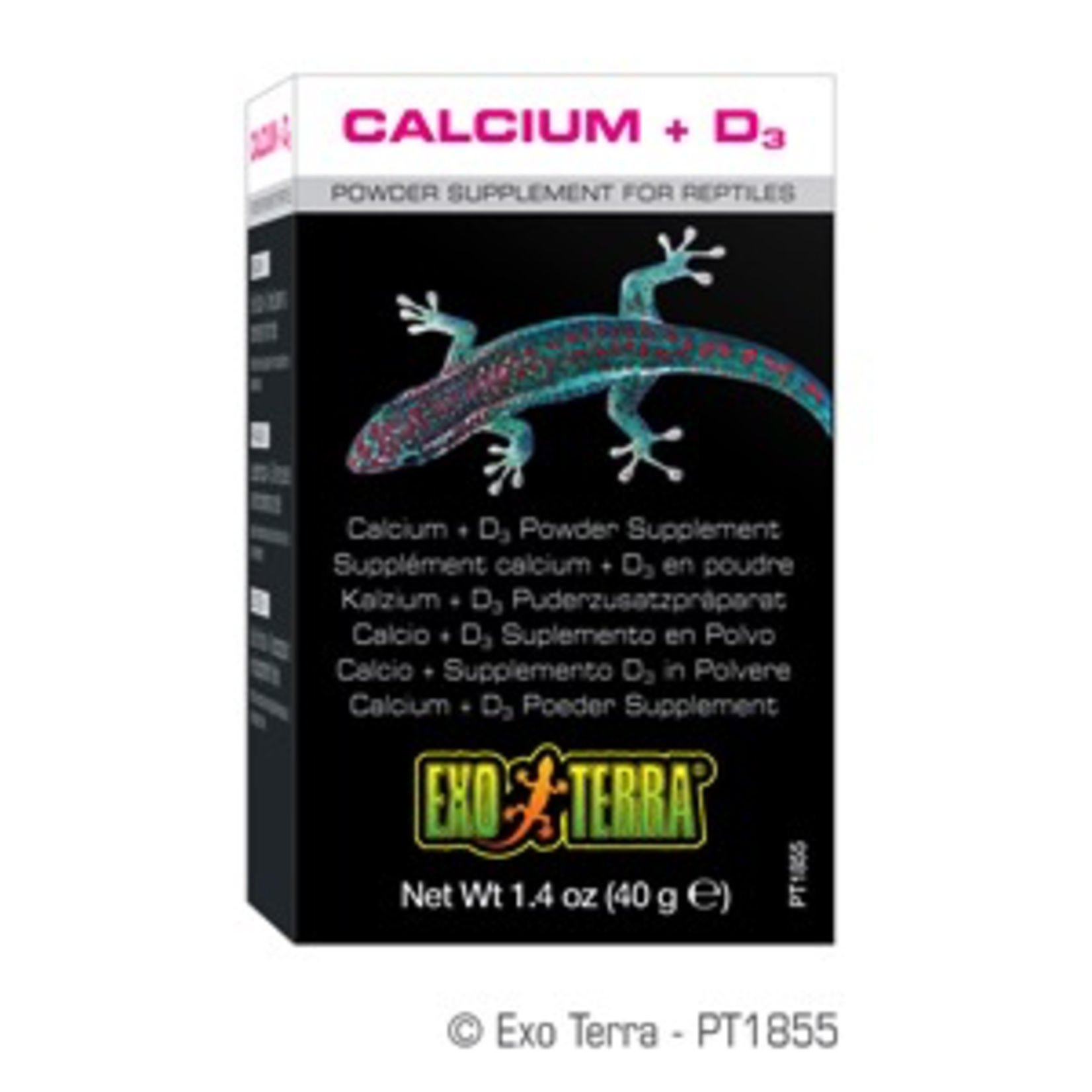 EXO TERRA (W) Exo Terra Calcium + D3 Powder Supplement - 1.4 oz / 40 g