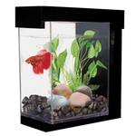 MARINA MA EZ Care Betta Aquarium, 1 G. Black