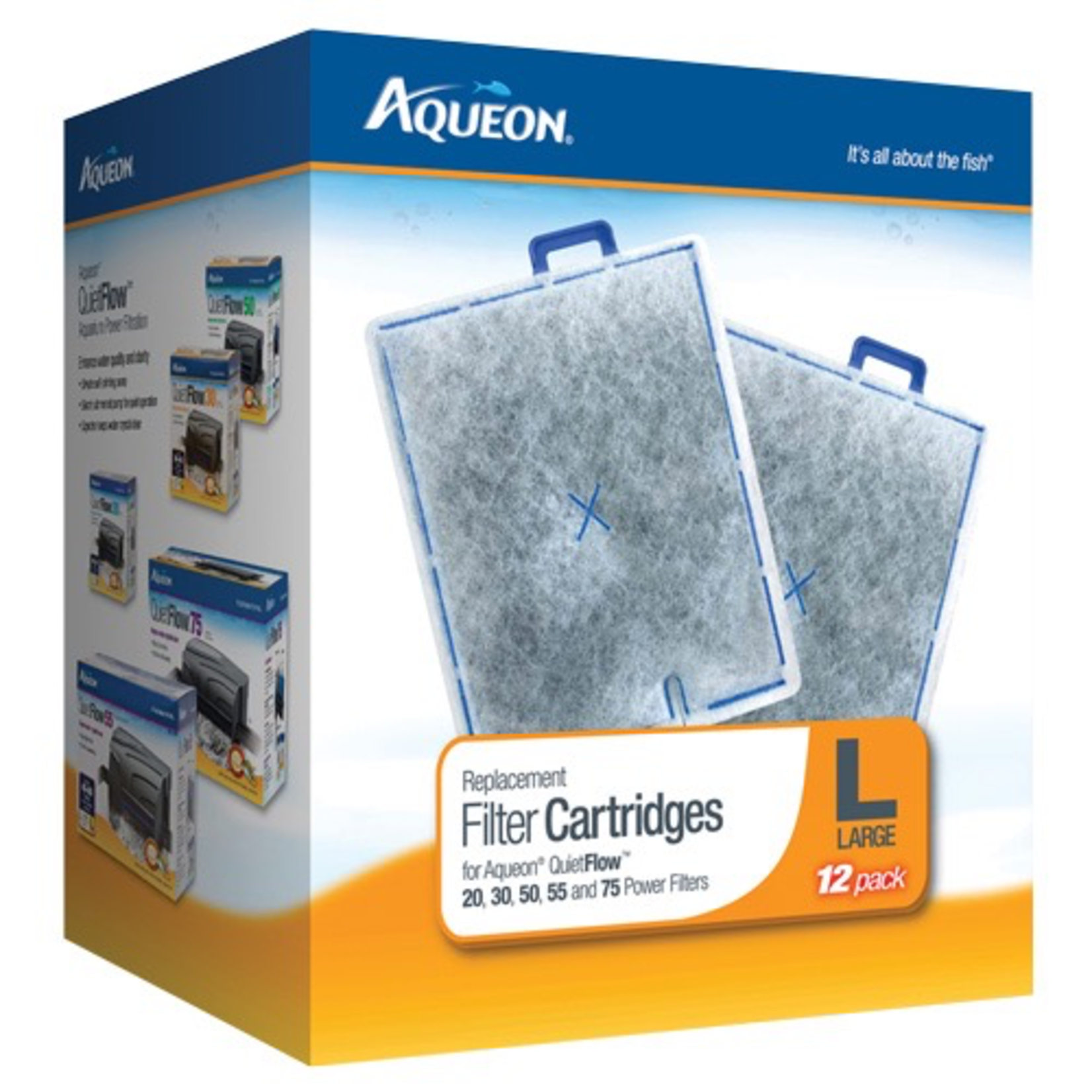 AQUEON (W) AQ Replacement Filter Cartridge - Large - 12 pk