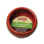 LIVING WORLD (D) LW Ergonomic Dish-Terracotta-Lg-V