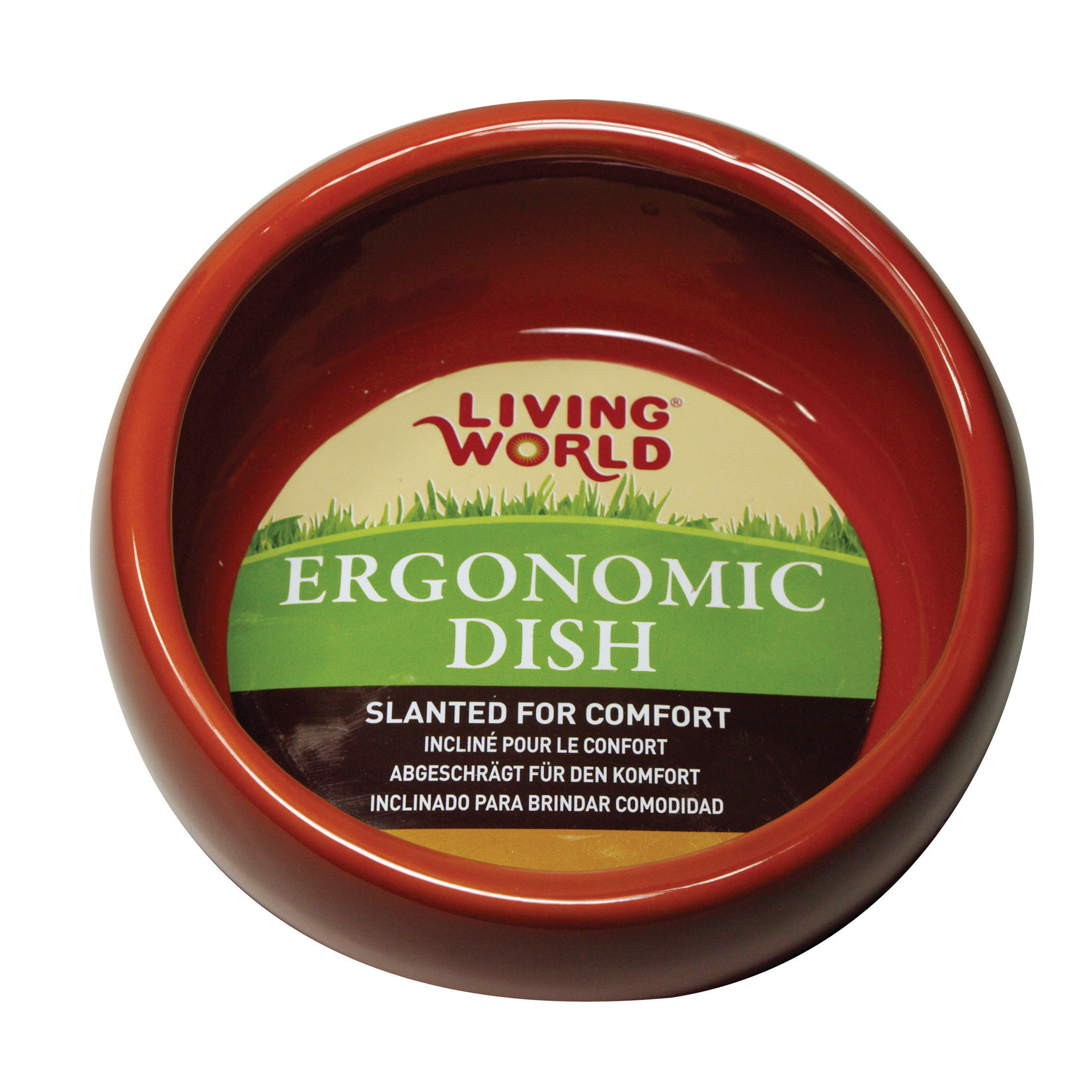 LIVING WORLD (D) LW Ergonomic Dish-Terracotta-Sm-V