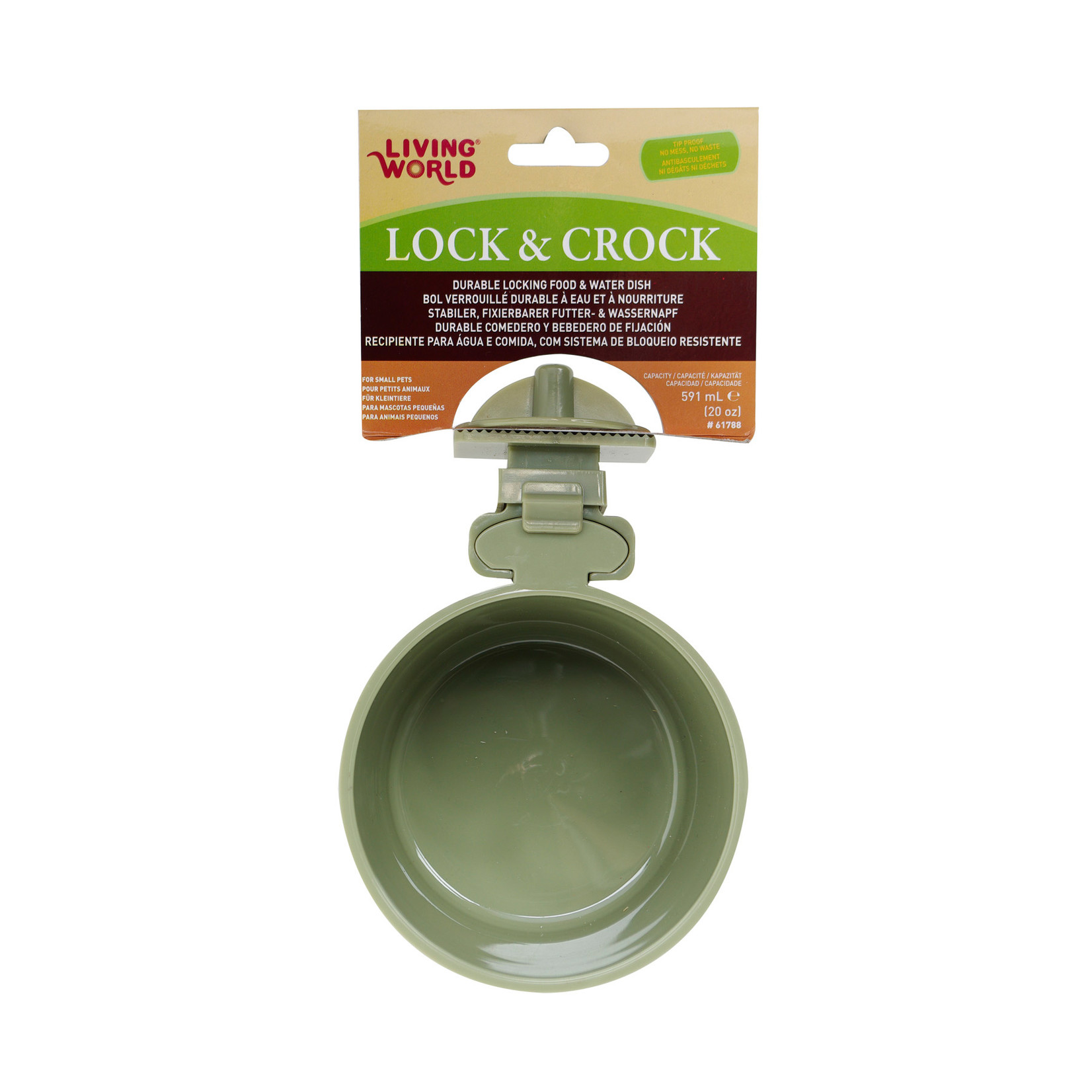 LIVING WORLD LW Lock & Crock Dish - 591 mL (20 oz)-V