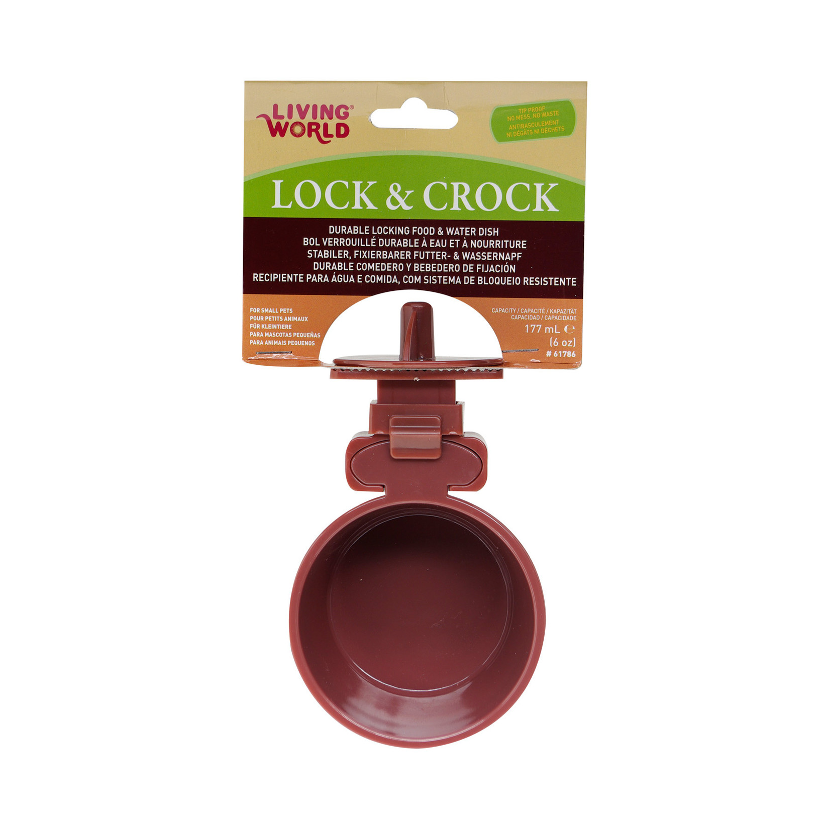 LIVING WORLD LW Lock & Crock Dish - 177 mL (6 oz)-V