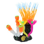 ANIMAL TREASURES (W) AT Glow Action Bubbling Anemone with Sponge Coral - Orange