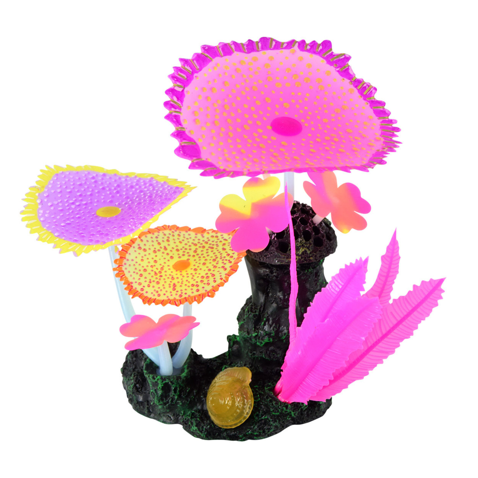 UNDERWATER TREASURES (W) UT Glow Action Bubbling Carpet Coral Garden - Rose